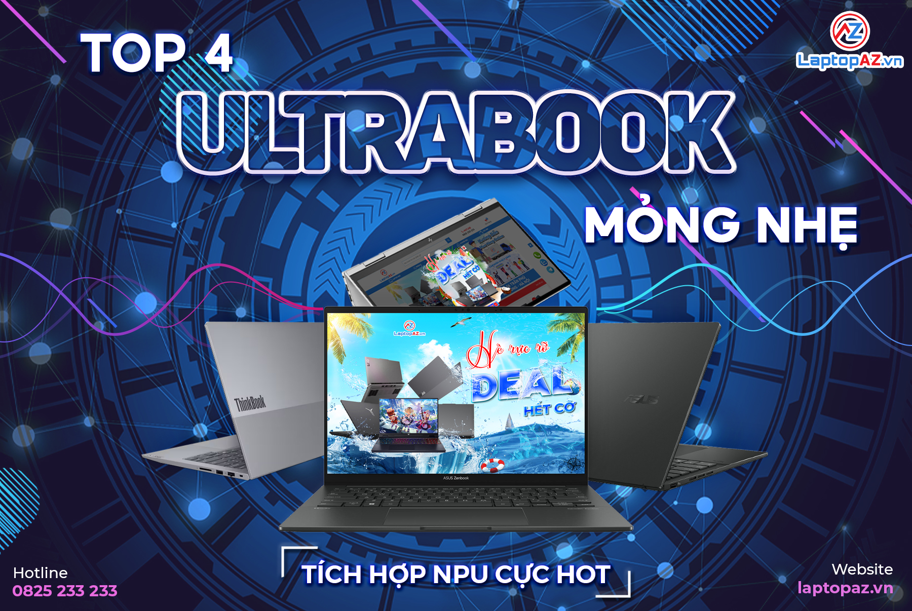 TOP 4 Ultrabook mỏng nhẹ được tích hợp NPU cực HOT