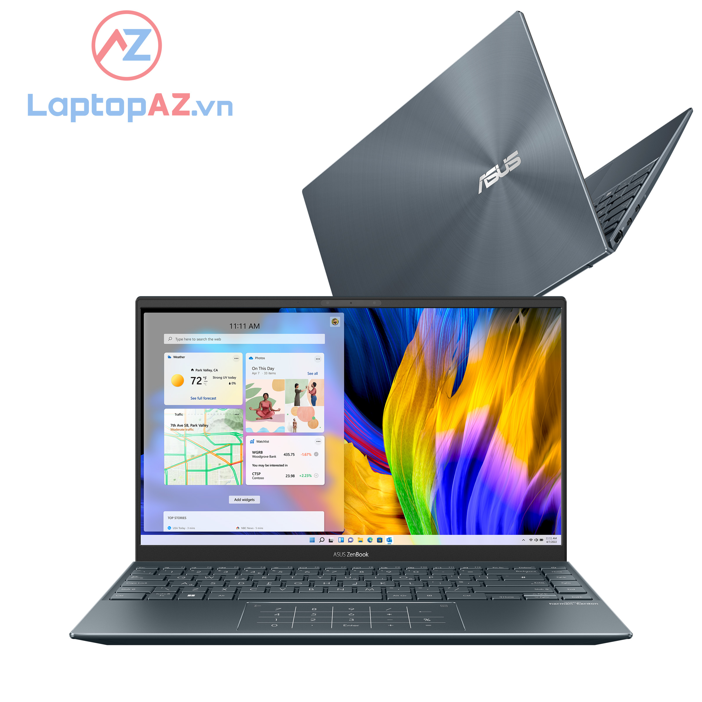 [New 100%] Asus Zenbook 14 UM425QA (Ryzen 7-5800H, 16GB, 1TB, Radeon Graphics, 14.0'' FHD IPS)