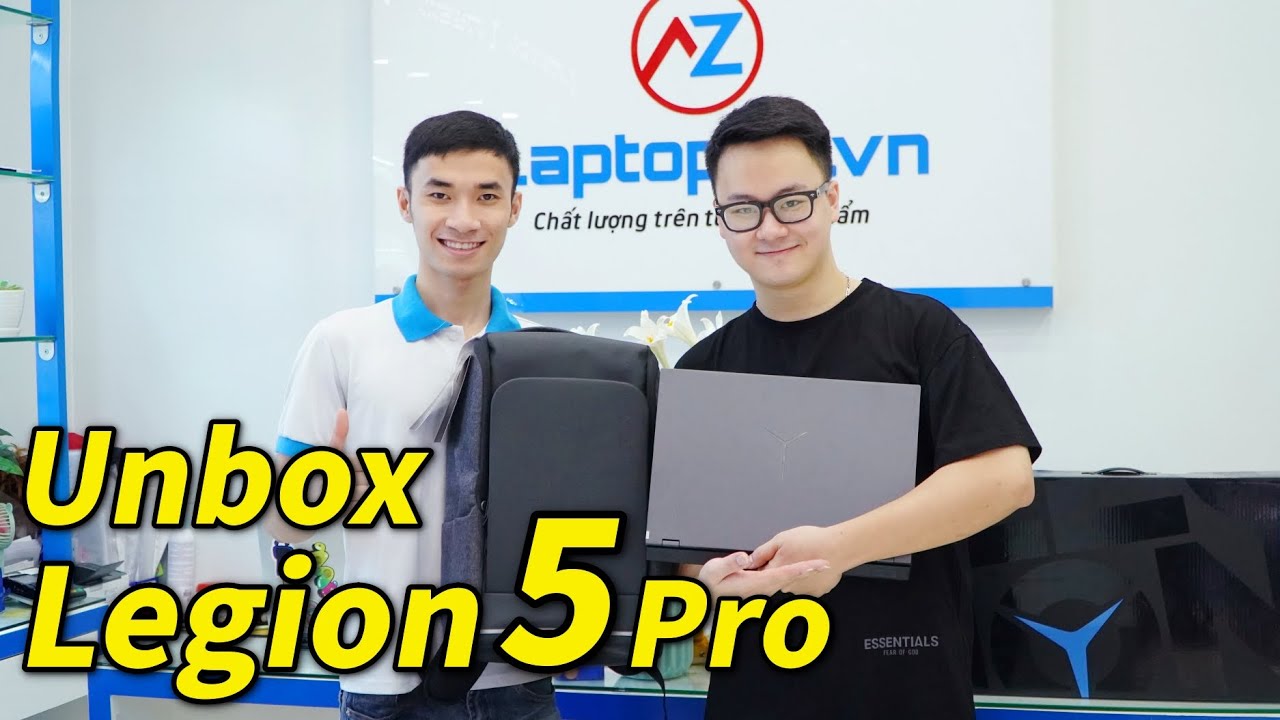 (Unbox) Lenovo Legion 5 Pro 16ACH6H (2021): Đập Hộp đầu tiên tại LaptopAz