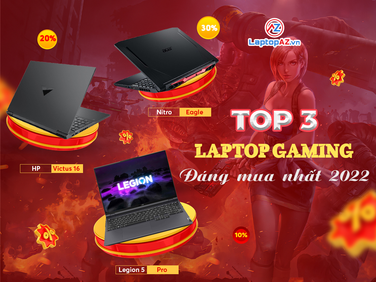 Top 3 Laptop Gaming Đáng Mua Nhất Đầu Năm 2022