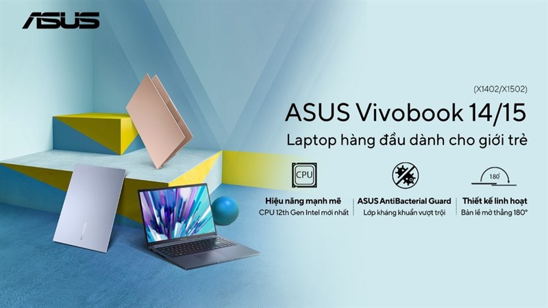 ASUS ra mắt dòng Vivobook 14, Vivobook 15 với vi xử lý Intel thế hệ thứ 12