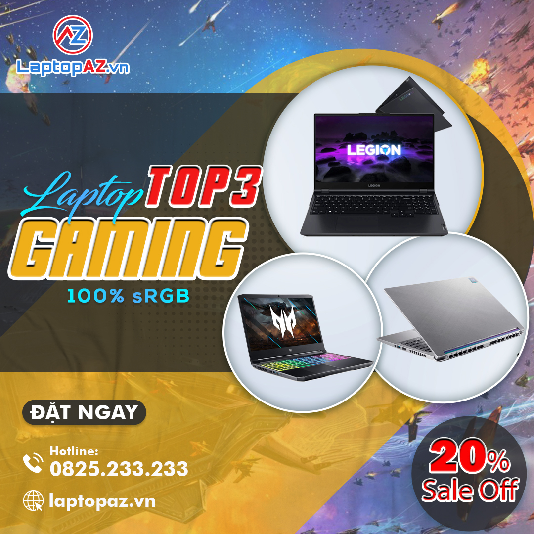 TOP 3 Laptop Gaming Sở Hữu Màn Hình Siêu Đẹp 100% sRGB Không Thể Bỏ Lỡ