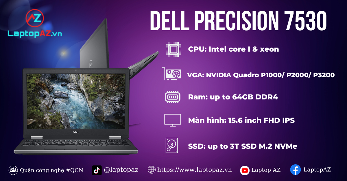 Dell Precision 7530 chiếc máy trạm xứng tầm? 