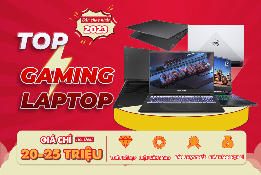 TOP 5 Laptop Gaming 20-25 Triệu Bán Chạy Nhất 2023