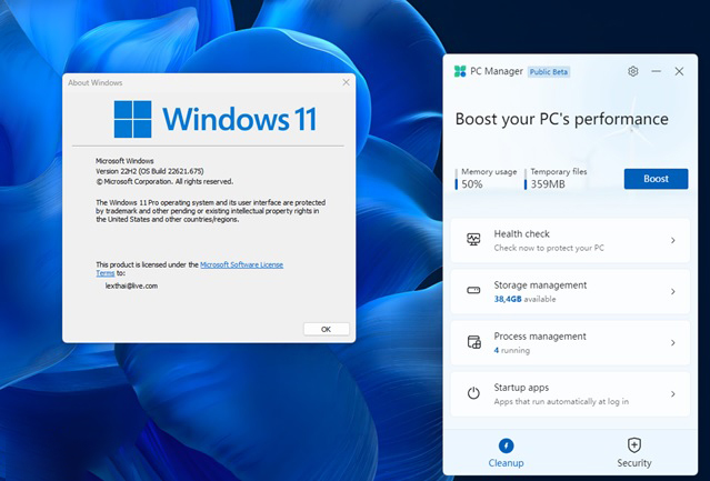 PC Manager - Ứng dụng quản lý và dọn dẹp hệ thống của Microsoft dành cho Windows 11