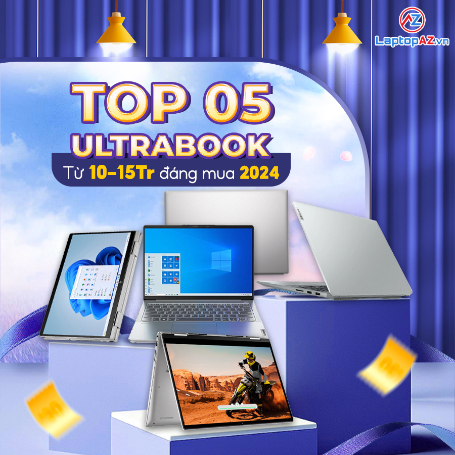 Top 05 Laptop Văn Phòng Nhỏ Gọn Từ 10-15 Triệu Đáng Mua 2024
