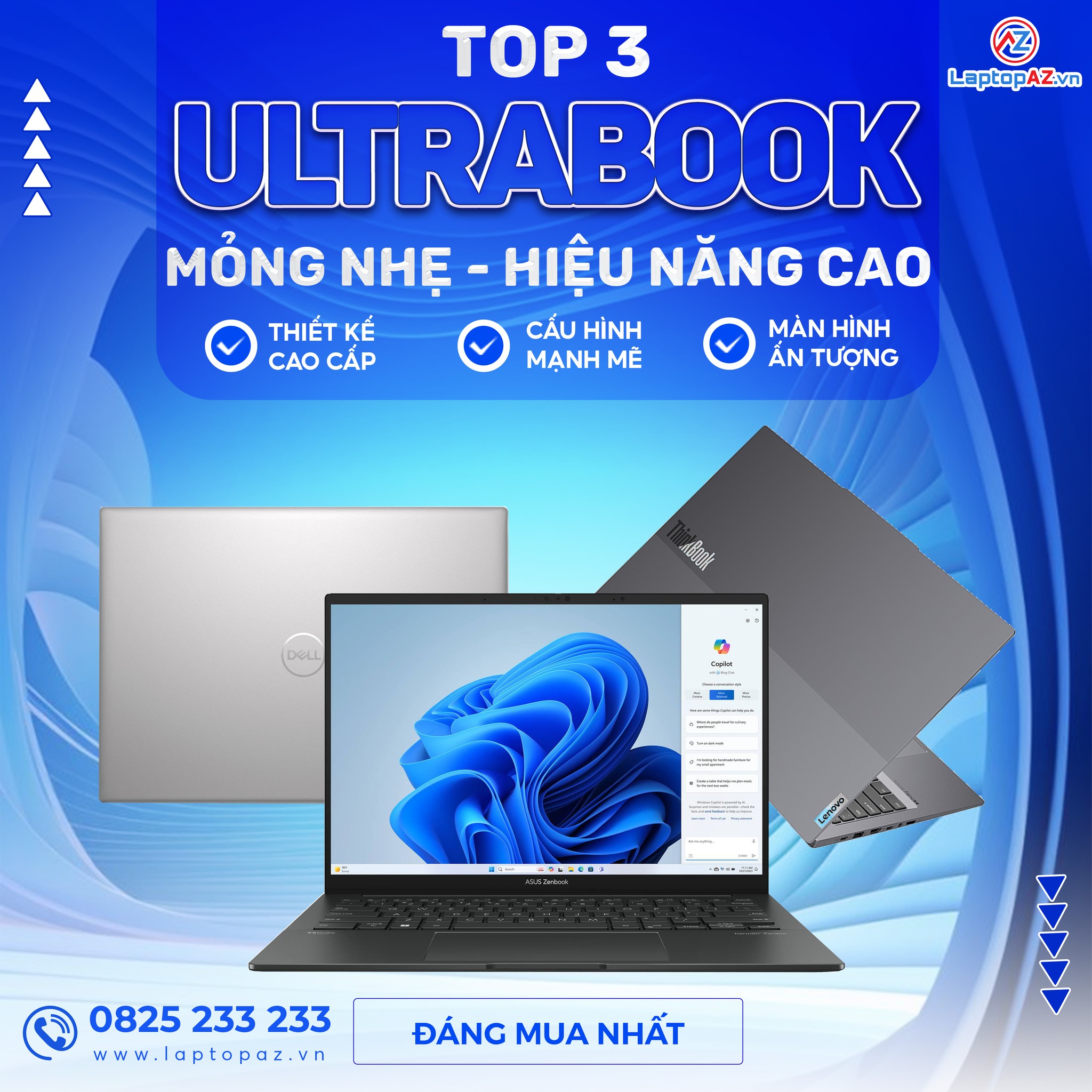 Top 03 Ultrabook Mỏng Nhẹ Hiệu Năng Cao Đáng Mua Nhất Hiện Tại