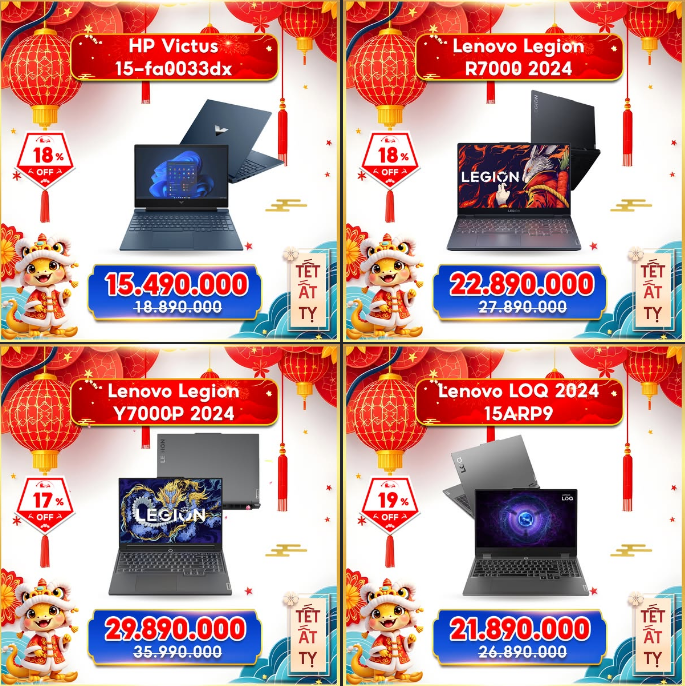 TOP 4 Mẫu Laptop Gaming Giảm Giá Sốc Nhất Chương Trình Đón Xuân Sang - Săn Quà Vàng