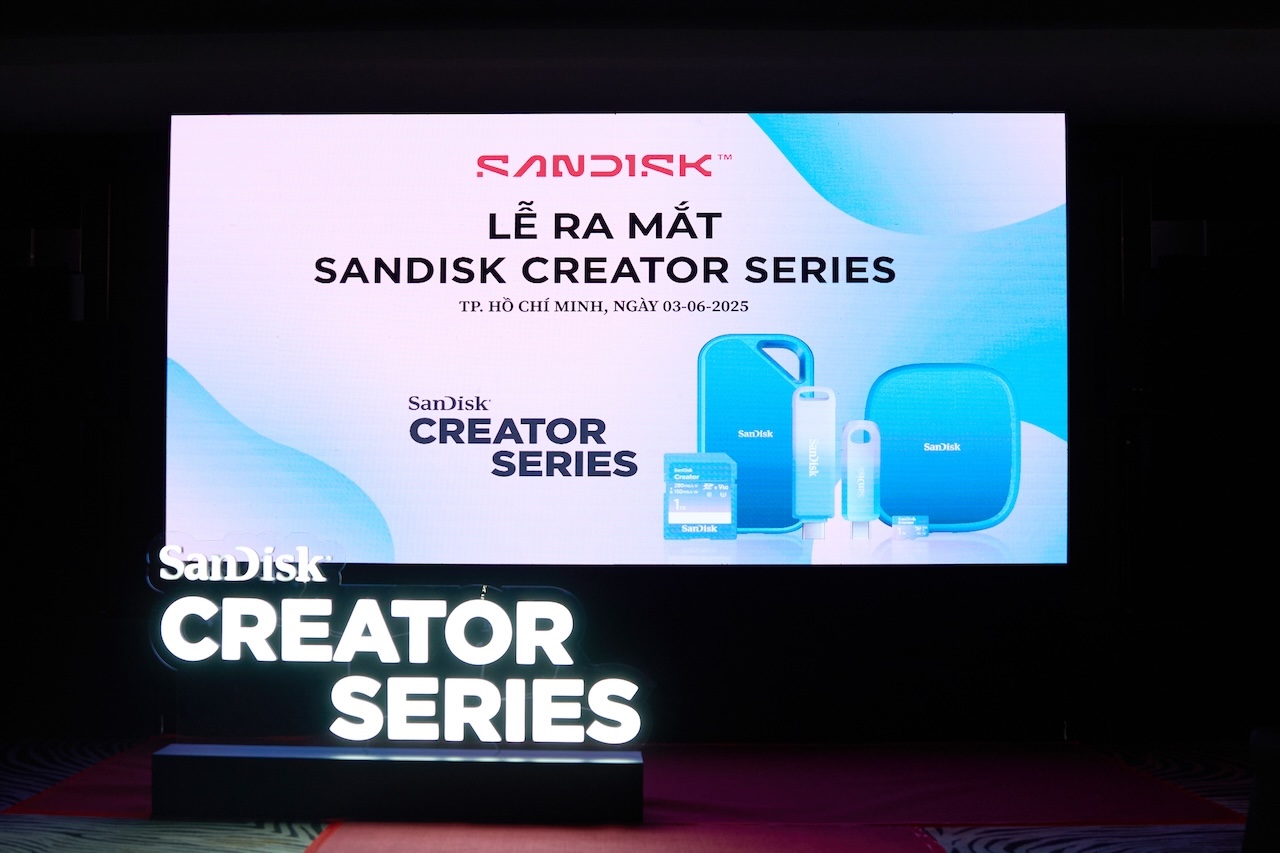 Creator Series của SanDisk đổ bộ Việt Nam: Lưu trữ thông minh, sáng tạo không giới hạn