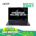 Laptop Gaming Predator Helios PH18-73-93P0 NH.QVYSV.001 | Intel Core Ultra 9 275HX, 64GB, 3TB, RTX 5080, 18 icnh WQXGA