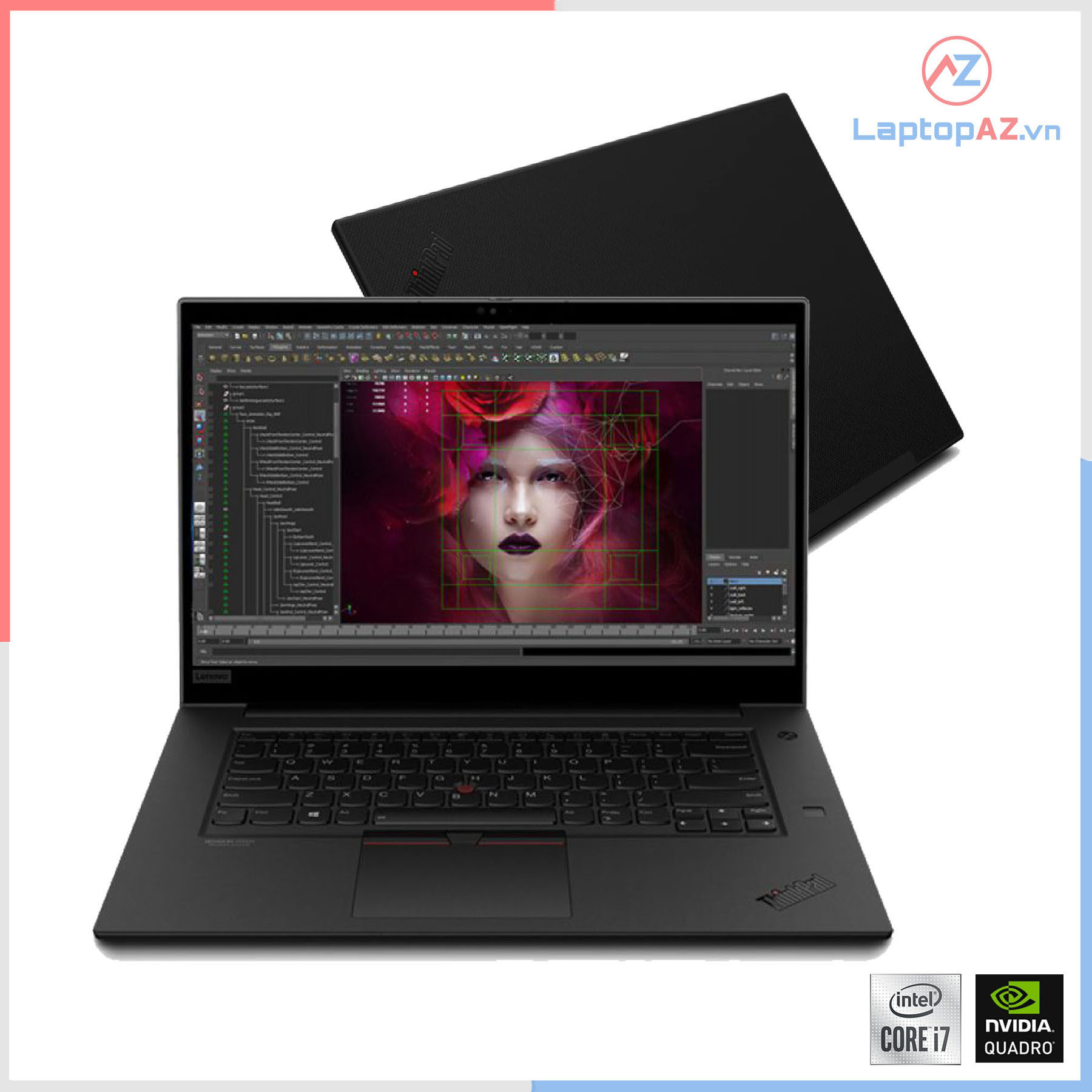 LENOVO THINKPAD P52 (Core i7-8750H, 16GB, 256GB + 1TB, VGA 4GB NVIDIA Quadro P1000, 15.6 inch FHD IPS)