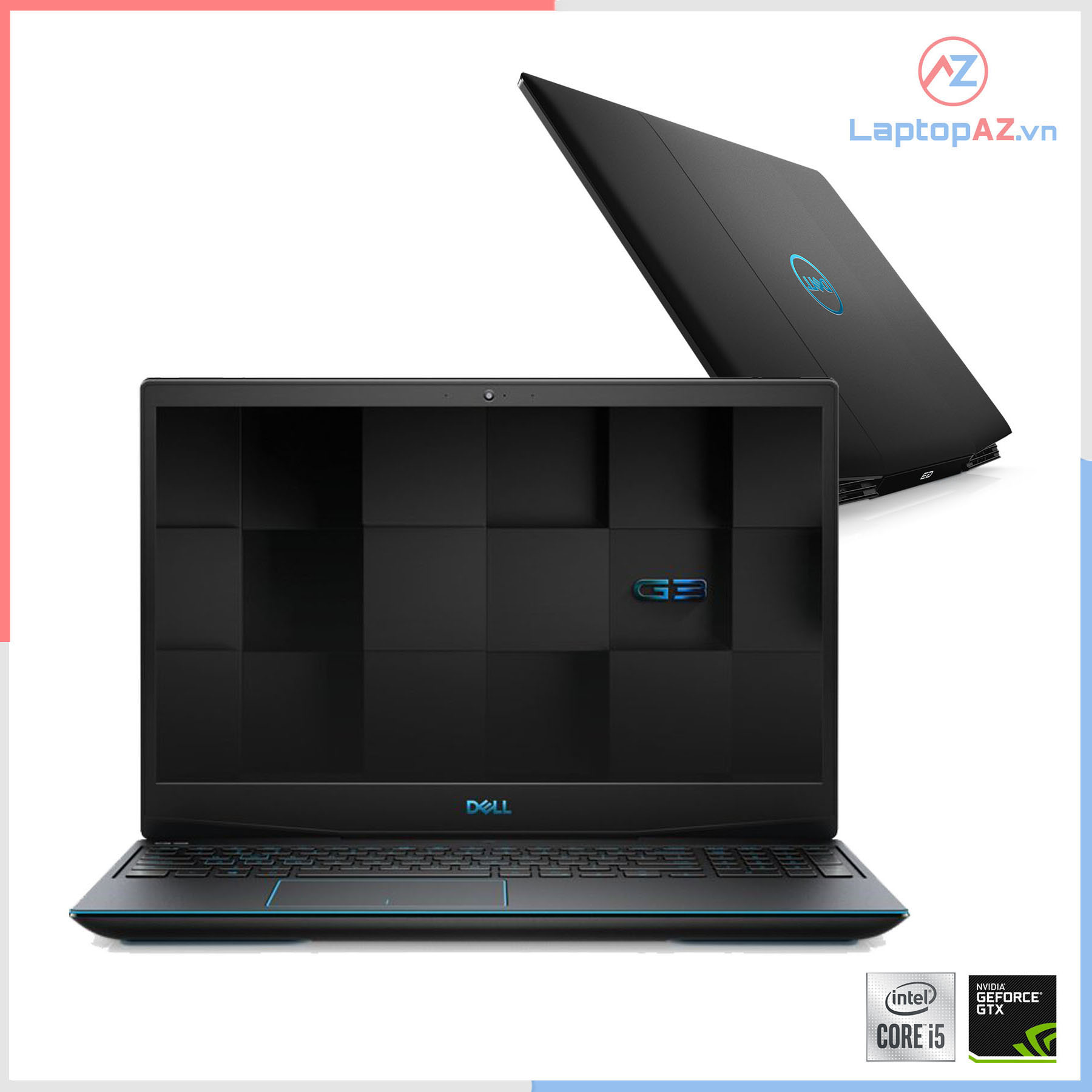 [Mới 100%] Laptop Dell G3-3590 (Core i5-9300H, 8GB, NVMe 512GB, VGA 6GB NVIDIA GTX 1660Ti, 15.6 inch FHD IPS)