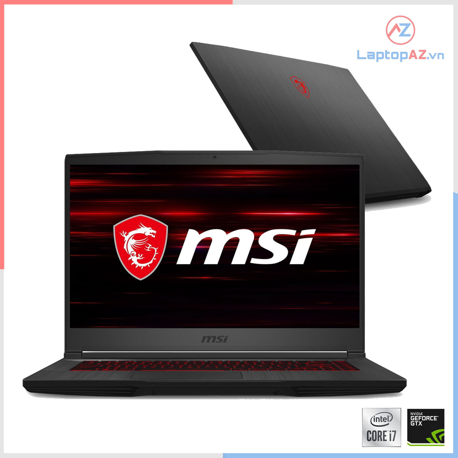 [Mới 100%] Laptop MSI GF75 9RCX Core i7 9750H, 8GB, 256GB, VGA 4GB GTX 1050Ti, 17.3' FHD 120Hz 