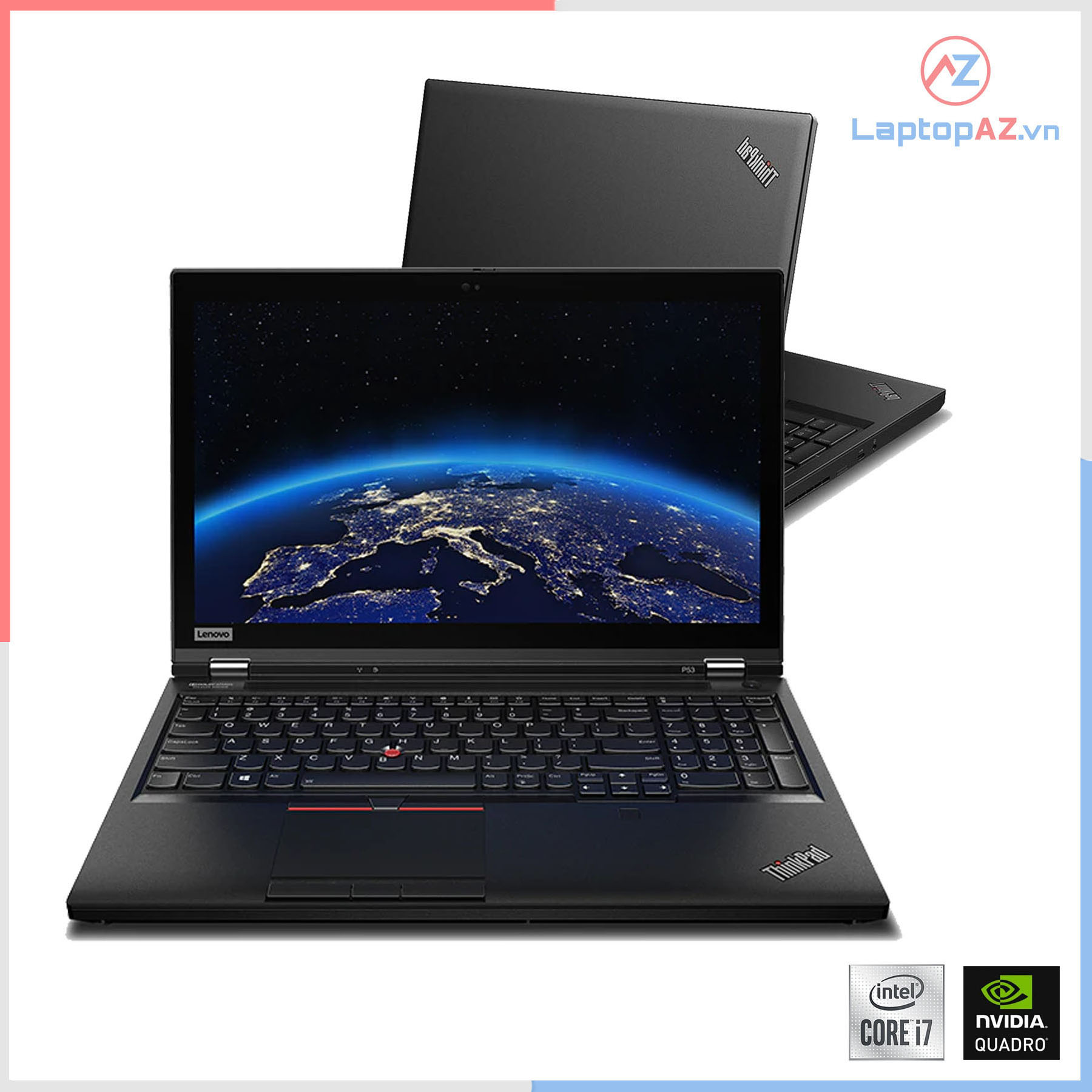[Mới 100%] Laptop Lenovo Thinkpad P53 (Core i7-9750H, 16GB, 512GB, NVIDIA Quadro T1000, 15.6 FHD IPS)