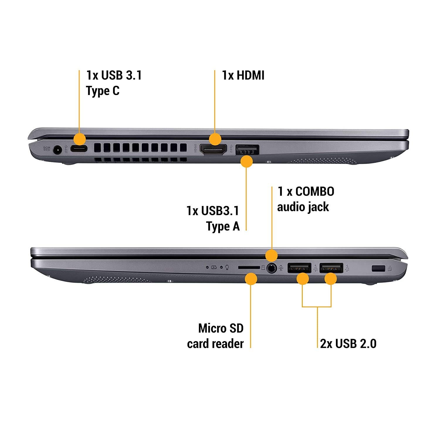 [Mới 100%] Asus Vivobook X515JA (Core i3-1005G1, 8GB, 256GB, UHD, 15.6'' HD)