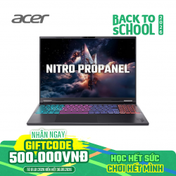 Laptop Acer Nitro ProPanel AN16S-61-R193 NH.QXTSV.001 | AMD Ryzen AI 9 365, 16GB, 512GB, RTX 5070 8 GB, 16 inch 2K+ 180Hz 