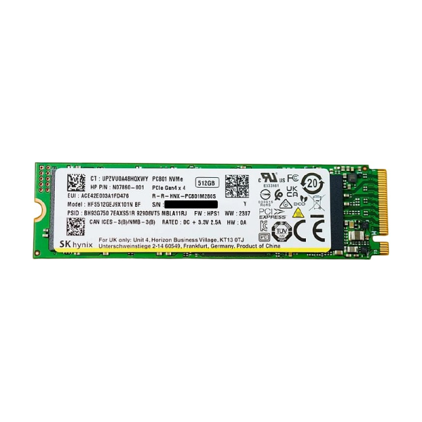Ổ cứng SSD SK hynix PC801 512GB PCIe NVME Gen4x4 Tháo máy New