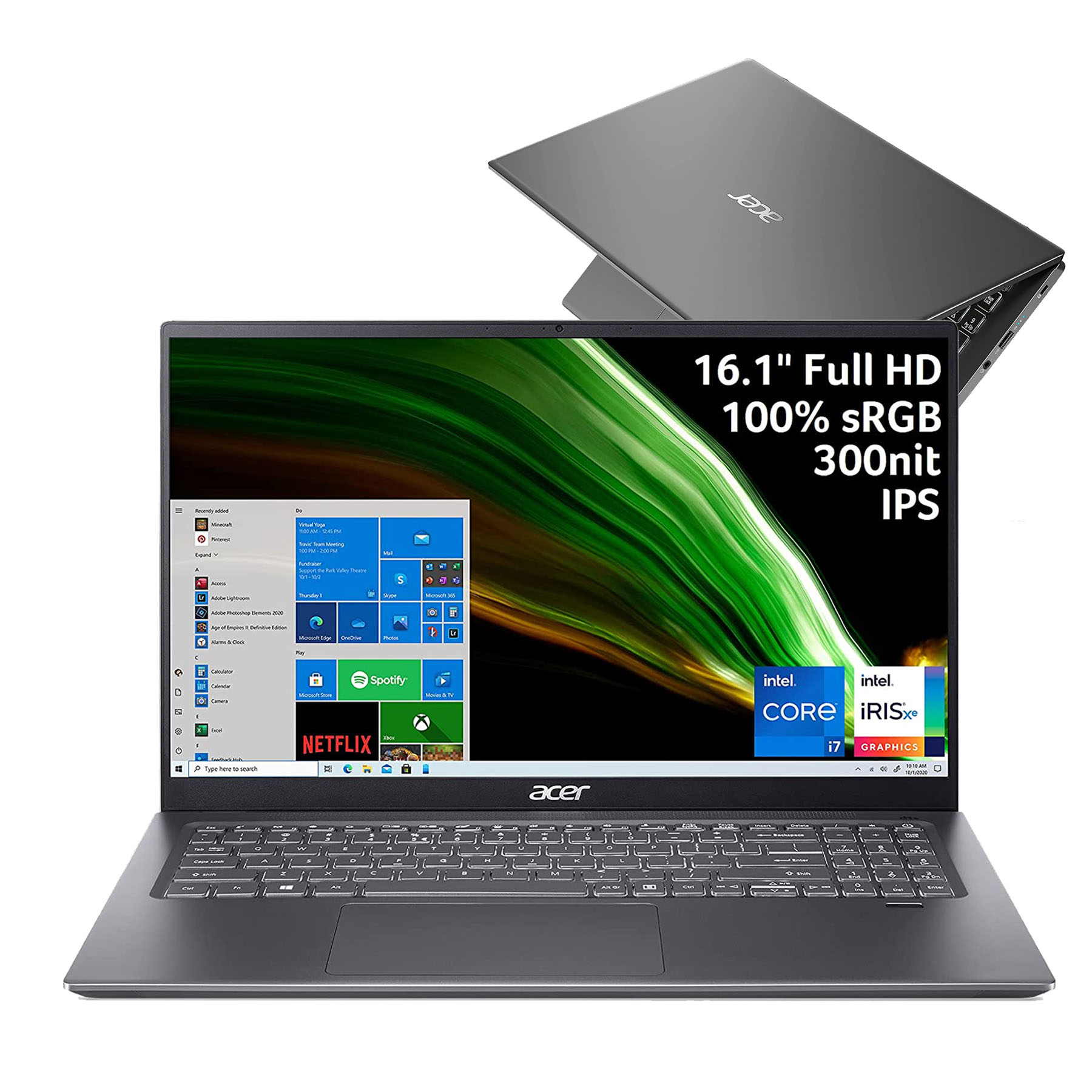  [Mới 100%] Acer Swift 3 SF316-51-740H (Core i7-11370H, 16GB, 512B, Iris Xe Graphics, 16.1" FHD IPS)