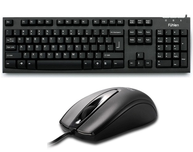 Bộ phím chuột có dây Fuhlen L411 + Fuhlen L102 (Black)