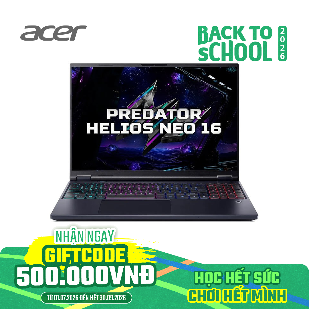 Acer Predator Helios Neo 16 AI PHN16-73-757W NH.QVQSV.001 | Ultra 7 255HX, 32GB, 1TB, RTX 5060 8GB, 16 icnh 2K+ 240Hz