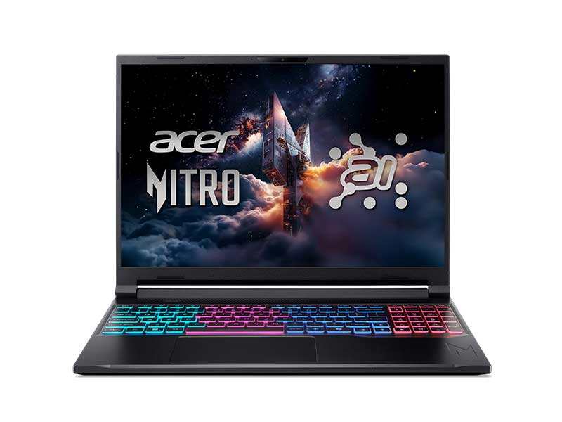Laptop Acer Gaming Nitro V 16 AI ProPanel ANV16S-61-R9ZV NH.QXPSV.002 | Ryzen  AI 7 350, 32GB, 1TB, RTX 5060 8GB, 16inch 2K+ 180Hz, Đen