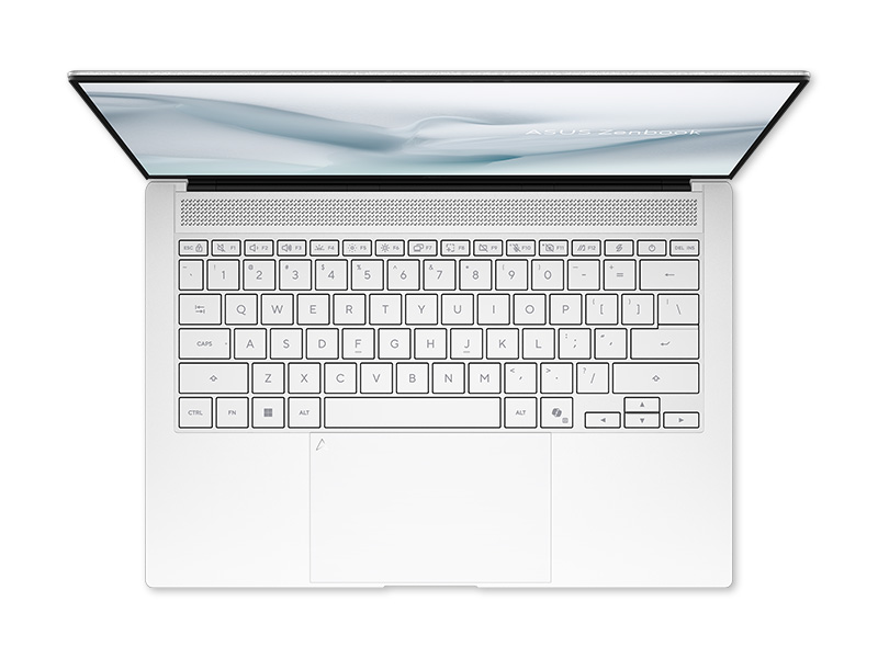 Laptop ASUS Zenbook S 14 UX5406AA-SU415WS | Ultra 9 386H, 32GB, 512GB, Intel Graphics, 14 inch 3K OLED 120Hz, Win 11, Office, Trắng