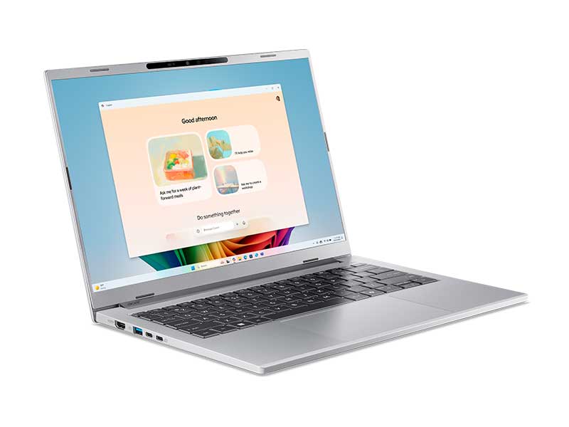 Laptop Acer Aspire 14 AI A14-61M-R9RA NX.JL1SV.001 | Ryzen AI 5 340, 16GB, 512GB, AMD Radeon 840M, 14inch FHD+, Win 11, Bạc