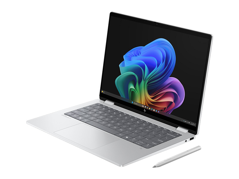 Laptop HP OmniBook X Flip 14-fk0092AU BZ7P5PA | Ryzen AI 5 340, 16GB, 512GB,  AMD Radeon 840M, 14 inch WUXGA, Cảm ứng, Bút cảm ứng, Win 11, Office, Bạc