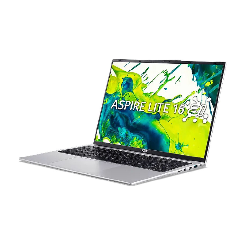 Laptop Acer Aspire Lite 16 AI AL16-71P-71WU NX.D4XSV.002 | Intel Core Ultra 7 155H, 16GB, 512GB, Intel Arc Graphics, 16 inch FHD+ IPS, Win 11, Light Silver