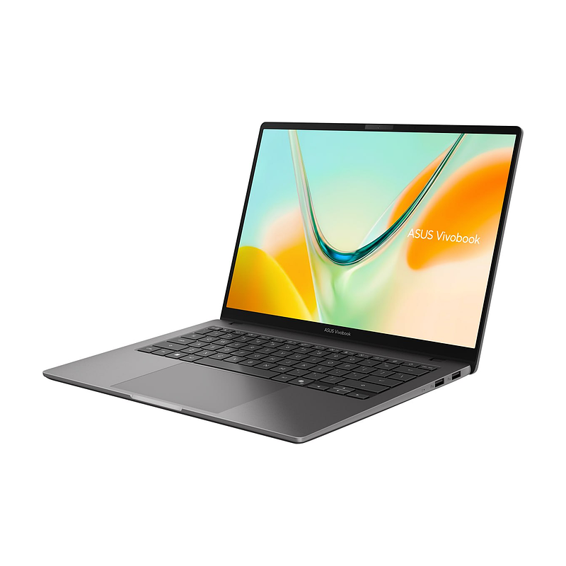 Laptop ASUS Vivobook S14 S5408QA-TM334W | Qualcomm Snapdragon X X1-26-101, 16GB, 512GB, Adreno GPU, 14 inch WUXGA, Win 11, Xám