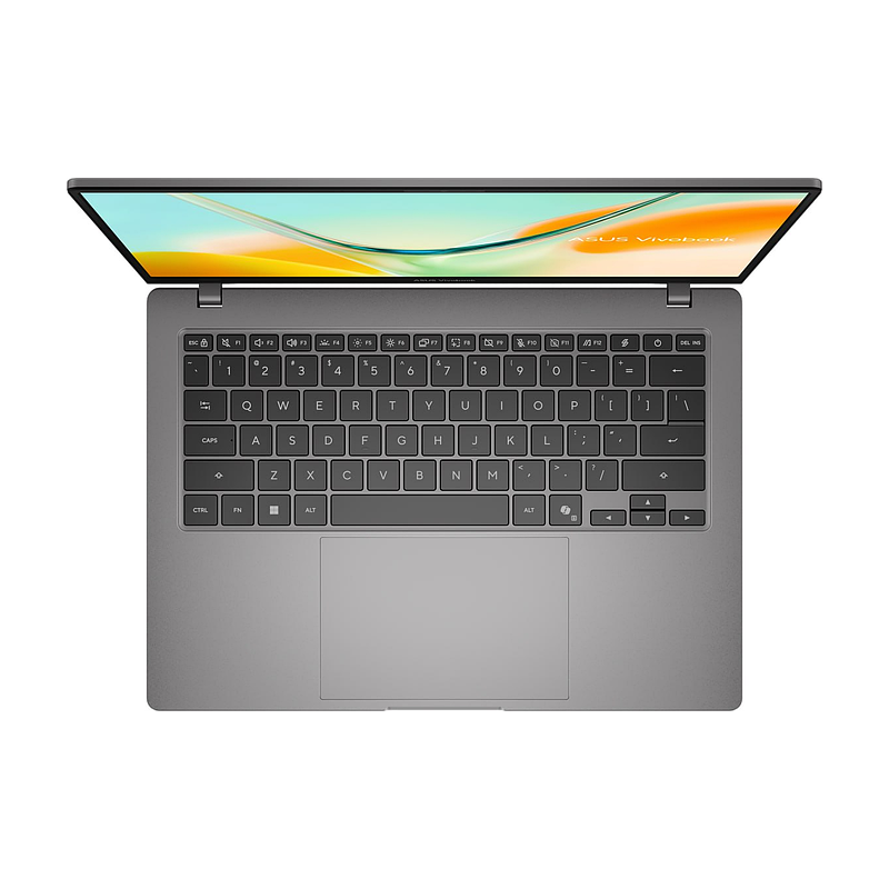 Laptop ASUS Vivobook S14 S5408QA-TM334W | Qualcomm Snapdragon X X1-26-101, 16GB, 512GB, Adreno GPU, 14 inch WUXGA, Win 11, Xám