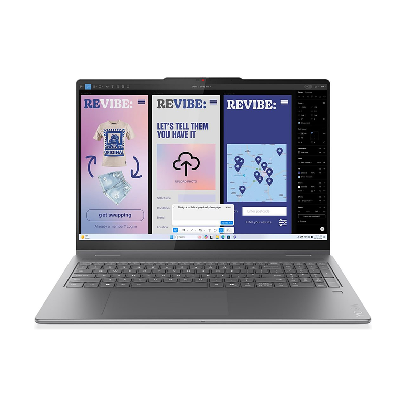 Laptop Lenovo Yoga 7i 2-in-1 16 83JT0000US | Intel Core Ultra 5 226V, 16GB, 512GB, Intel Arc, 16 inch WUXGA Cảm ứng, Win 11, Luna Grey