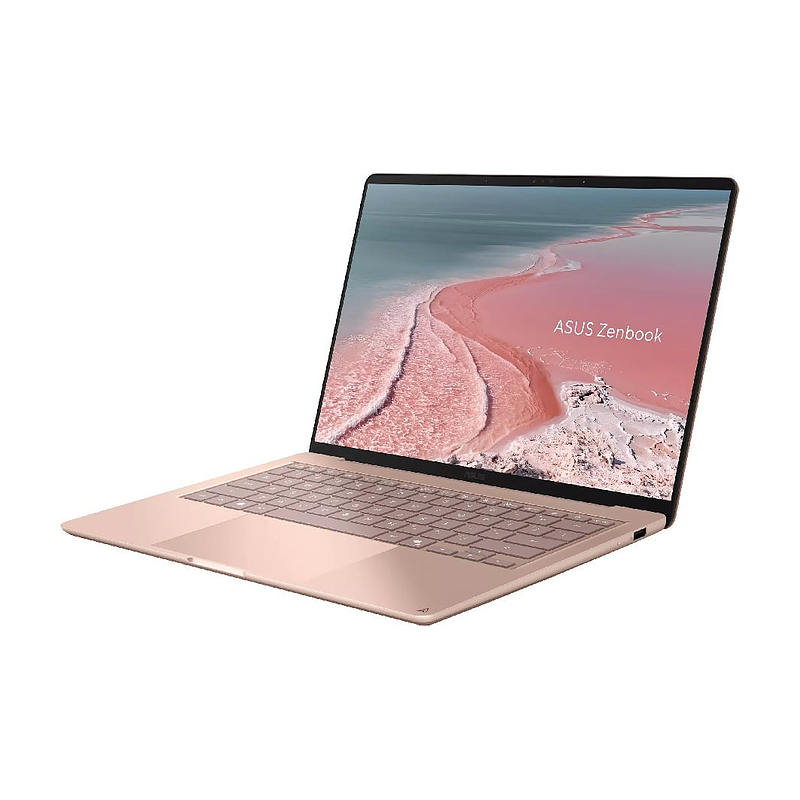 Laptop ASUS Zenbook 14 UX3480QA-U1029W | Qualcomm Snapdragon X X1-26-100, 16GB, 512GB, Adreno GPU, 14 inch WUXGA, Win 11, Hồng