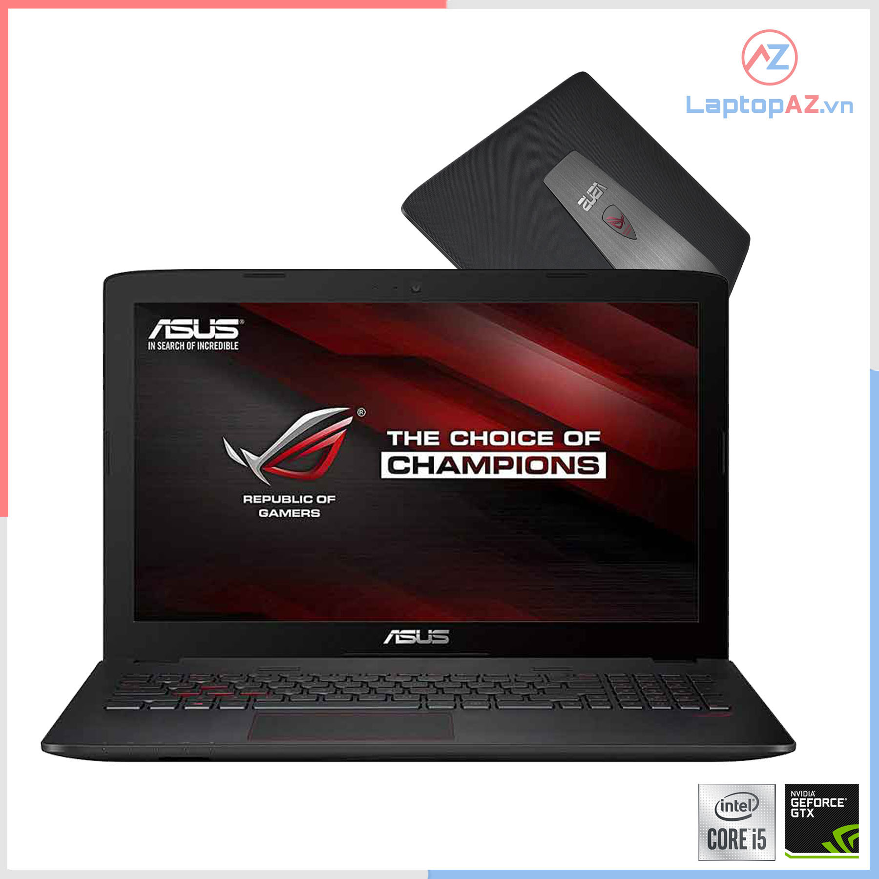 Laptop Asus GL552VX (Core i5-6300HQ, 8 GB, 128GB + 1TB, VGA 4GB, GTX 950M, 15.6' HD)