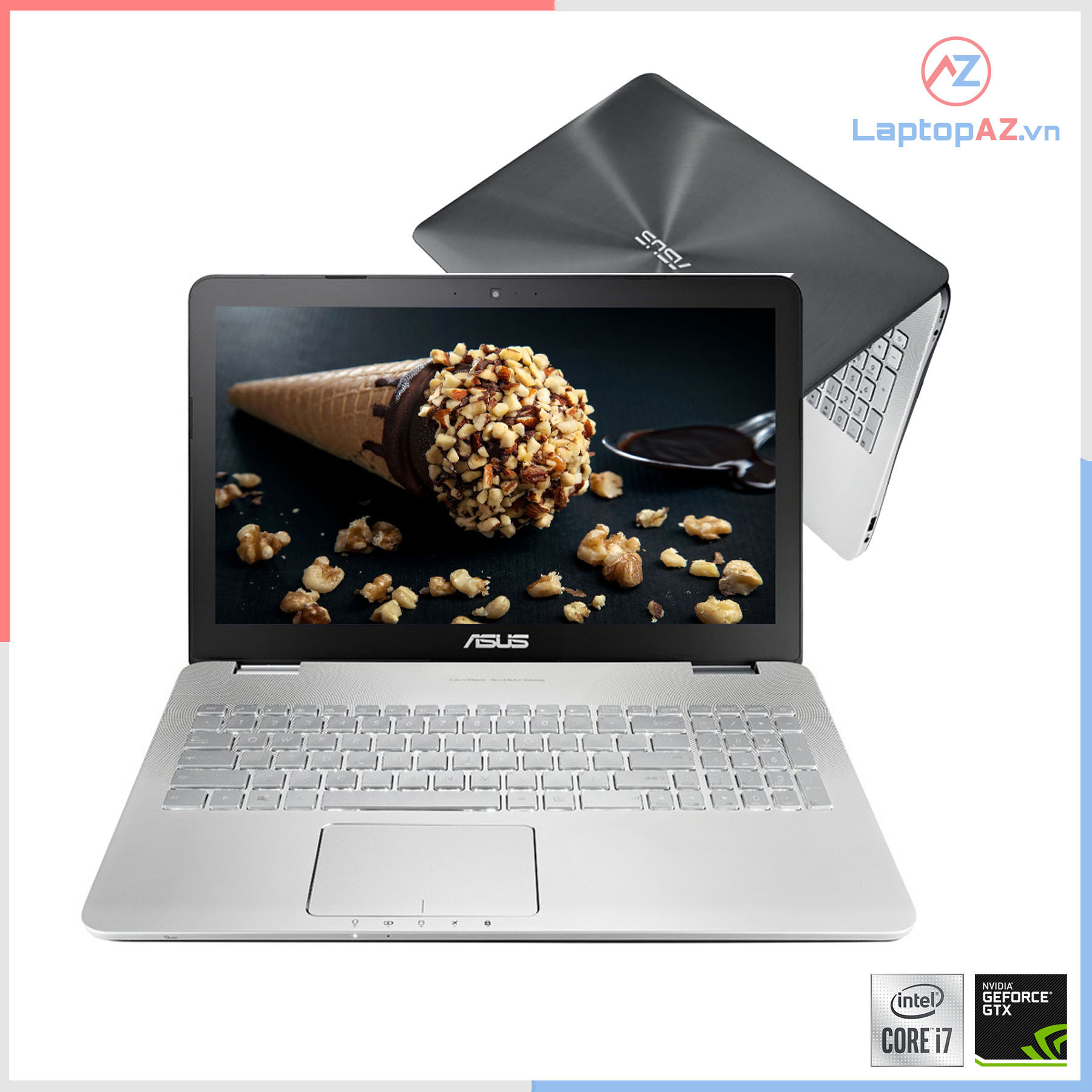 Laptop Asus N551JQ-CN003H (Core i7-4710HQH, 8GB, 1TB, VGA 2GB NVIDIA GeForce  845M, 15.6 inch full HD 1920x1080)